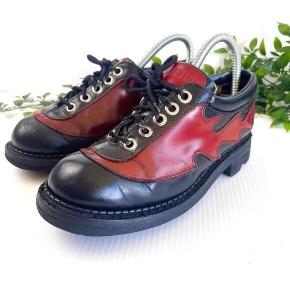 John Fluevog Shoes - JOHN FLUEVOG 7TH HEAVEN FLAME FLAMING DERBY LACE-UP